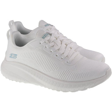 Skechers Trainers Womens Bobs Sports Squad Chaos Face Off Off White For:Women, Type:Trainers