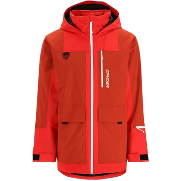Spyder Mens Clothing Field Ski Jacket Red For:Men, Type:Ski Clothing
