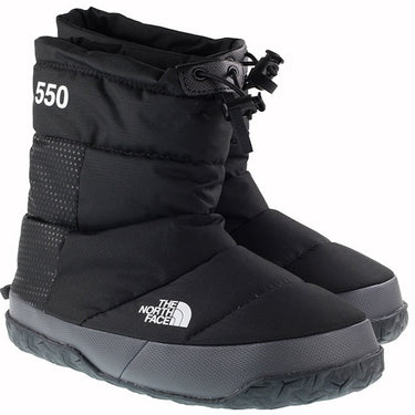 The North Face Boots Womens Nuptse Apres Bootie Black Asphalt Grey For:Women, Type:Boots & Shoes