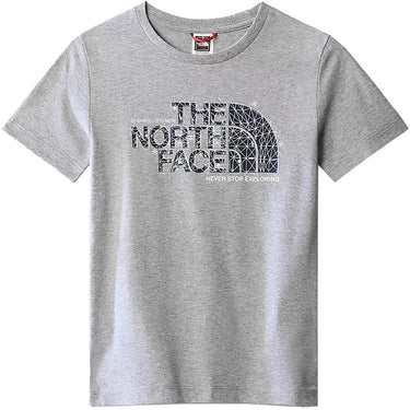 The North Face Kids Graphic T Shirt Light Grey Heather For:Boys, For:Girls, For:Kids, Type:T-Shirts & Vests