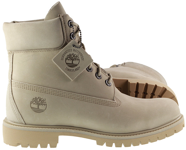 timberland boots mens 6 inch premium boot light brown nubuck