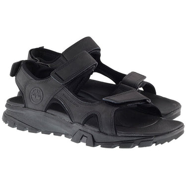 Timberland Boots Mens Lincoln Peak Strap Sandal Black For:Men, Type:Sandals - Slides & Flip Flops
