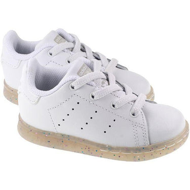 Adidas Originals Trainers Infants Stan Smith EL White Grey Glitter For:Girls, For:Kids, Type:Shoes - Infant Age 1 - 5