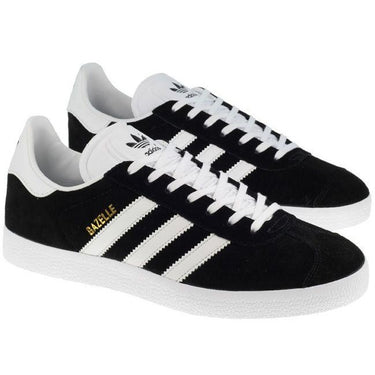 Adidas Trainers Mens Gazelle Black White Gold For:Men, Type:Trainers