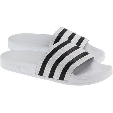 Adidas Womens Adilette Slide White Black For:Women, Type:Sandals - Slides & Flip Flops