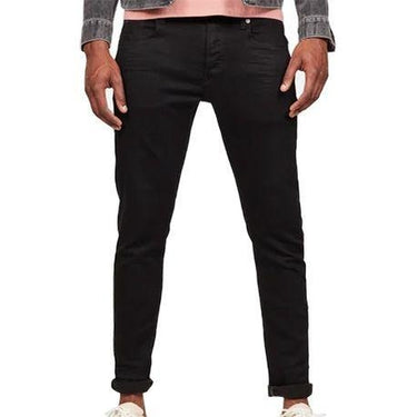 G Star Mens 3301 Slim Jeans Pitch Black For:Men, Type:Jeans