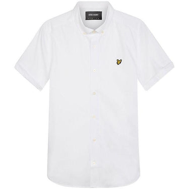 Lyle and Scott Short Sleeve Slim Stretch Poplin Shirt White For:Men, Type:Shirts