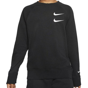 Nike Kids Sportswear BF Swoosh Crew Black White For:Boys, For:Girls, For:Kids, Type:Sweatshirts