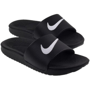 Nike Shoes Kids Kawa Slides Black White For:Boys, For:Girls, For:Kids, Type:Shoes - Kids Age 6 - 10