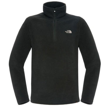 North Face Mens Glacier Quarter Zip Fleece Black For:Men, Type:Sweatshirts