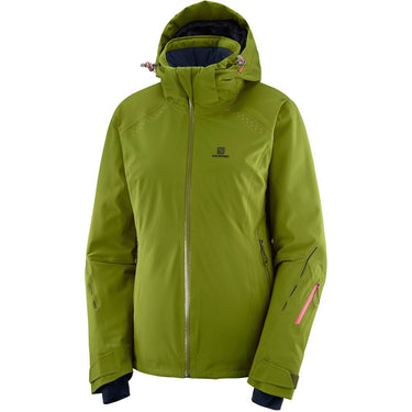 Salomon Ski Clothing Womens Icecrystal Ski Jacket Avacado For:Women, Type:Ski Clothing, Type:Ski Jackets