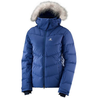 Salomon Ski Clothing Womens Icetown Jacket Medieval Blue For:Women, Type:Ski Clothing, Type:Ski Jackets