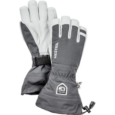 Hestra Ski Gloves Army Leather Heli Ski Grey White I Landau