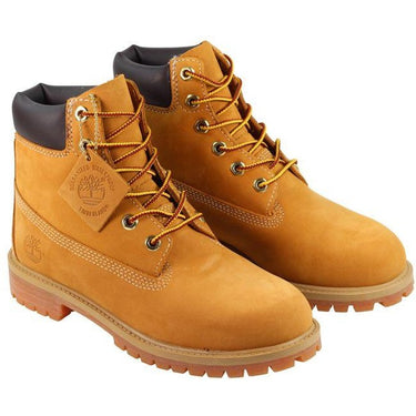 Timberland Boots Junior 6 Inch Prem Wheat For:Boys, For:Girls, For:Kids, Type:Shoes - Junior Age 10 - 13