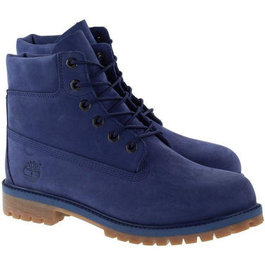 Timberland Boots Juniors 6 Inch Premium Waterproof Patriot Blue For:Boys, For:Girls, For:Kids, Type:Shoes - Junior Age 10 - 13