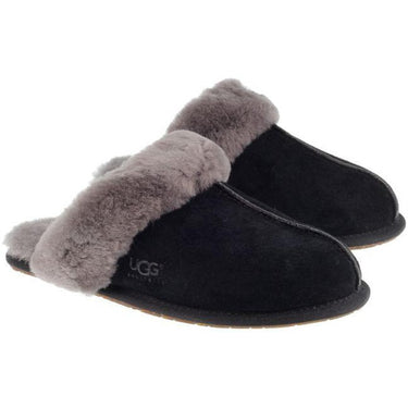 Ugg Boots Womens Scuffette II Slipper Black Grey For:Women, Type:Slippers