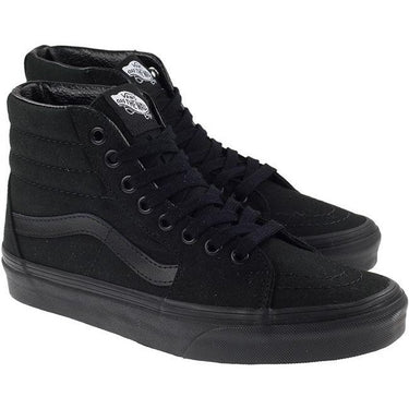 Vans Trainers Womens Sk8 Hi Canvas Black Black For:Women, Type:Trainers