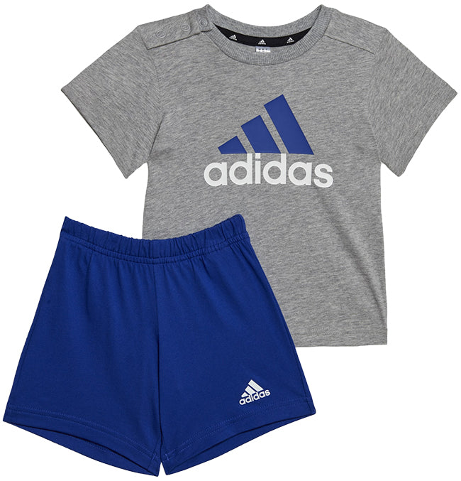 Adidas Infants Essentials T Shirt and Shorts Set Medium Grey Heather Semi  Lucid Blue I Landau – Landau Store