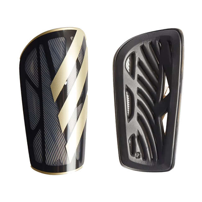 Adidas Tiro League Shin Guards Black / Gold Metallic / White by Adidas - Durable Design with comfort, quality and modern style