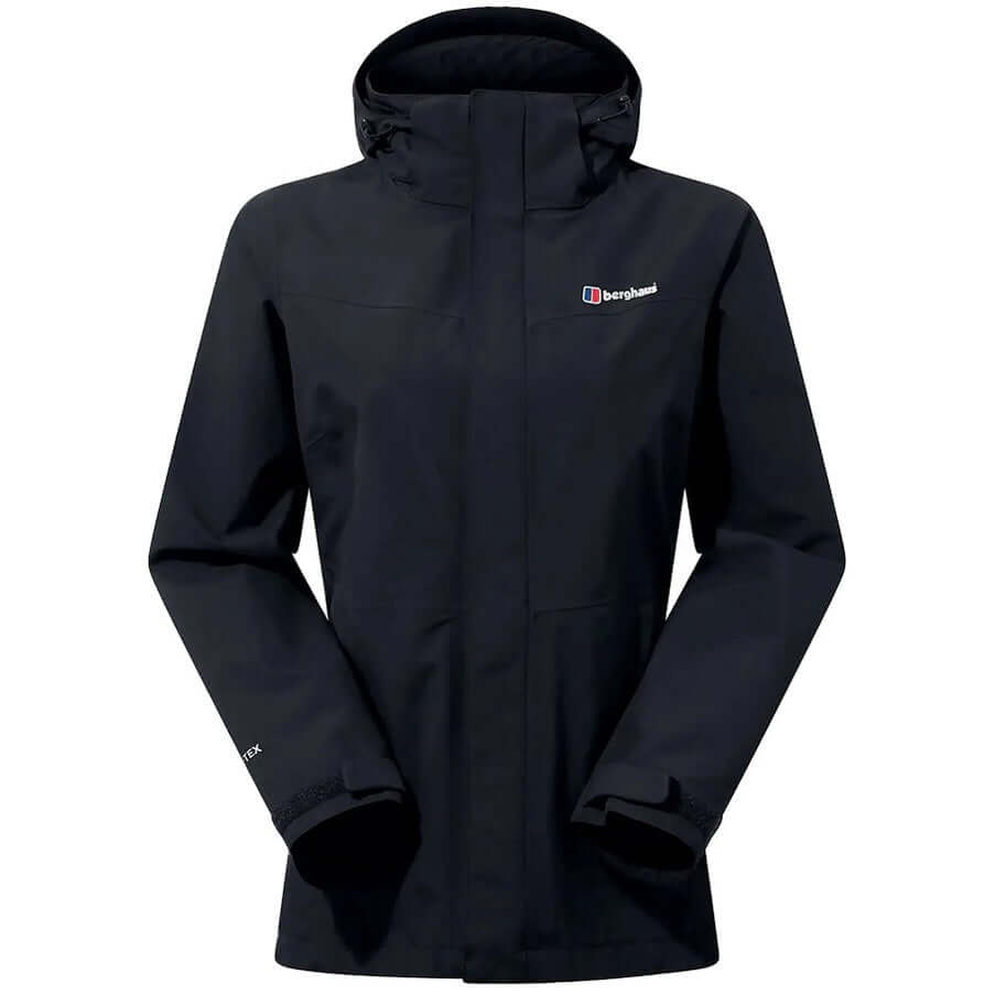 Berghaus Womens Hillwalker Interactive Shell Jacket Black For:Women, Type:Jackets & Coats, Type:Ski Clothing, Type:Ski Jackets