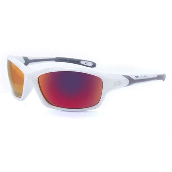 Bloc Sunglasses XWR60 Daytona Shiny White / Red Mirror by Bloc - Everyday Comfort with comfort, quality and modern style