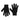 Colorful Standard Merino Wool Gloves - Deep Black