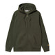 Carhartt WIP Mens Hooded Chase Jacket Olive / Gold