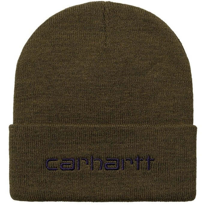 Carhartt WIP Accessories Script Beanie Highland Cassis For:Men, Type:Hats & Caps