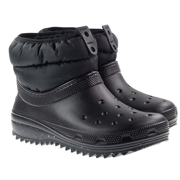 Crocs Clogs Womens Classic Neo Puff Shorty Boot Black For:Women, Type:Boots & Shoes