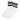 Dr Martens Accessories Athletic Short 3 Pack Socks White/ Black