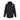 Back view of Folkestone Invicta FC Adults Elite Hooded Jacket in black, featuring a weatherproof design.