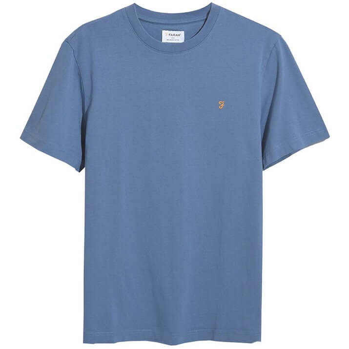 Farah Mens Danny T Shirt Sheaf Blue by Farah - Heritage Style with comfort, quality and modern style