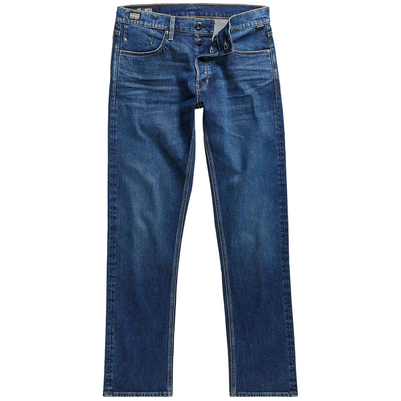 G Star Raw Mens Mosa Straight Faded Atlantic Ocean For:Men, Type:Jeans