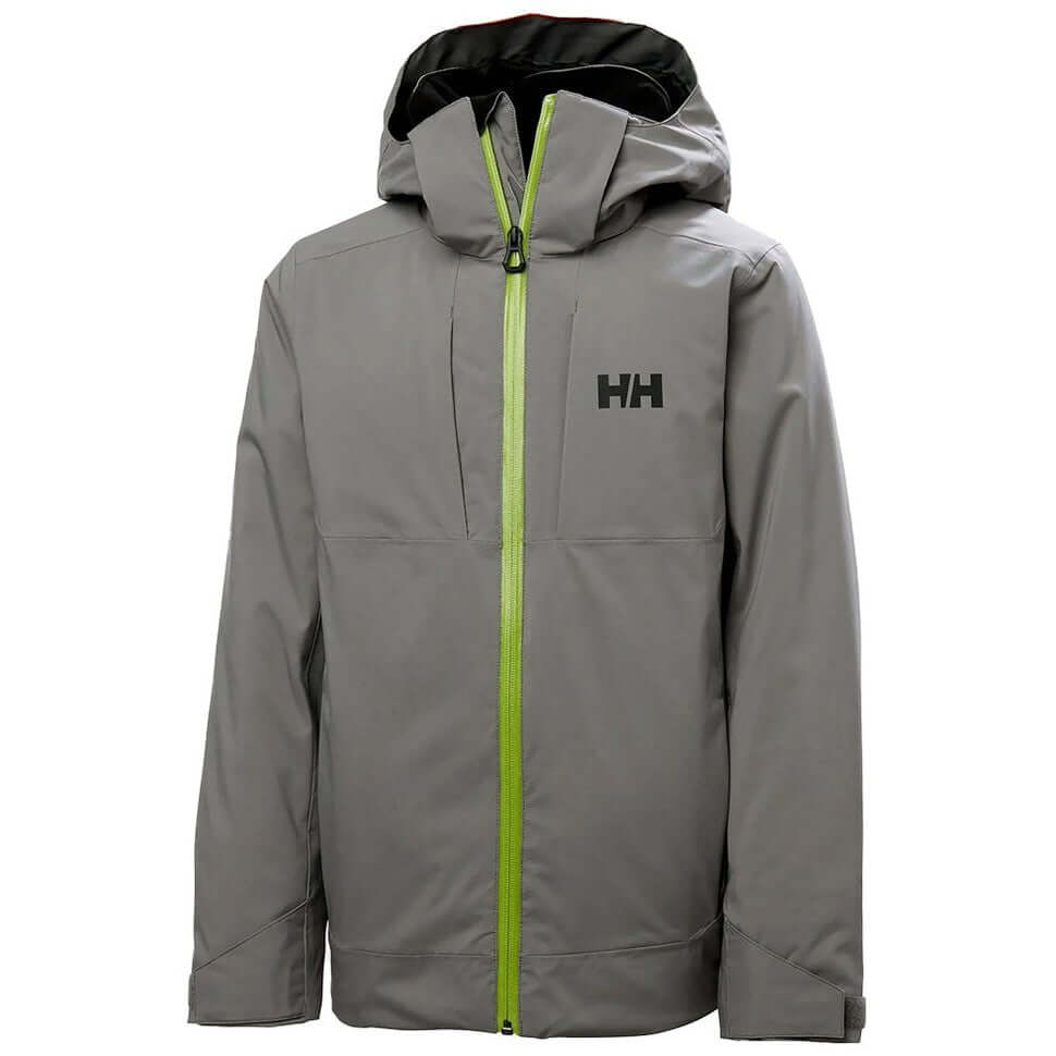 Helly Hansen Junior Alpha Jacket Concrete For:Boys, For:Girls, For:Kids, Type:Ski Clothing, Type:Ski Jackets