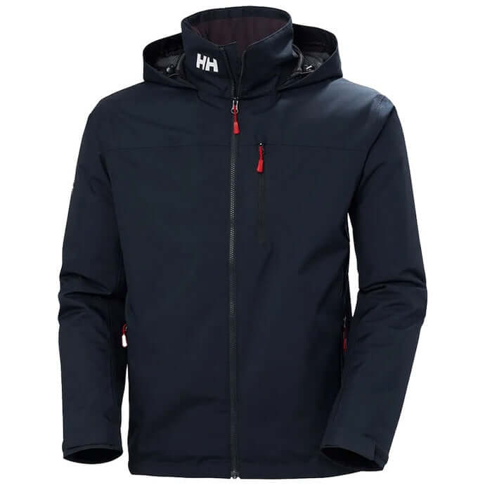 Helly Hansen Mens Crew Hooded Midlayer Jacket Navy by Helly Hansen - Heritage Style with comfort, quality and modern style