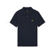Lyle and Scott Mens Popcorn Jacquard Polo Shirt Navy