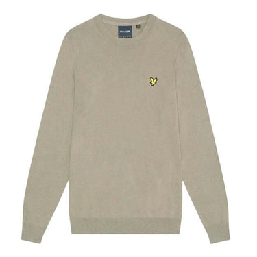 Lyle and Scott Mens Cotton Merino Crew Neck Jumper Sage Uniform by Lyle And Scott - Everyday Comfort with comfort, quality and modern style