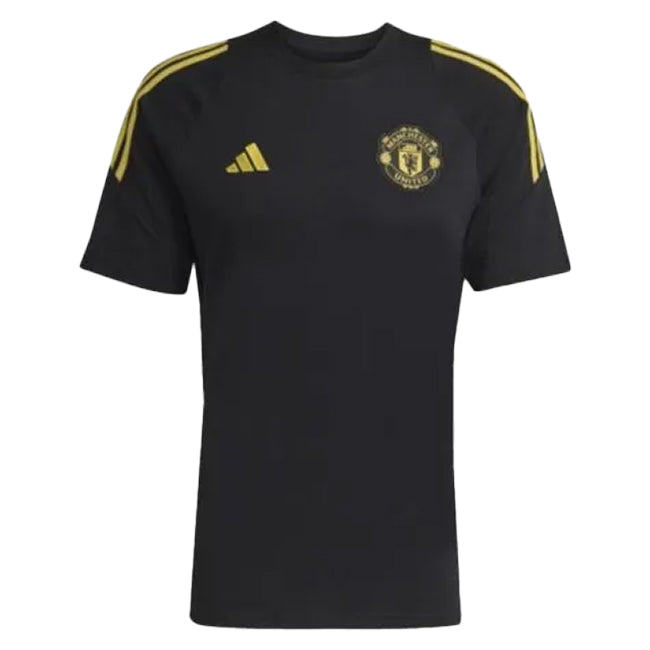 Adidas Mens Manchester United EU Tee Black / Yellow by Adidas - Timeless Design with comfort, quality and modern style