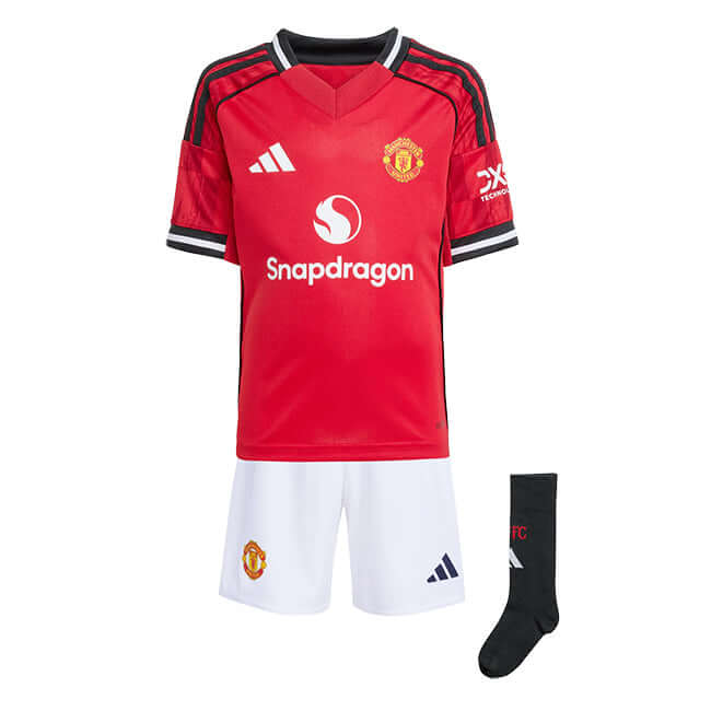 Adidas Kids Manchester United 25/26 Home Mini Kit by Adidas - Timeless Look with comfort, quality and modern style