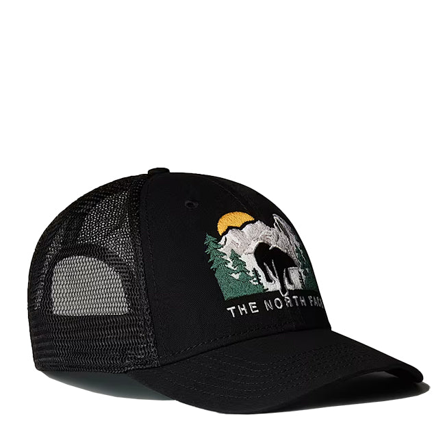 The North Face Accessories Embroidered Mudder Trucker Black / Bear Graphic by North Face - Durable Design with comfort, quality and modern style