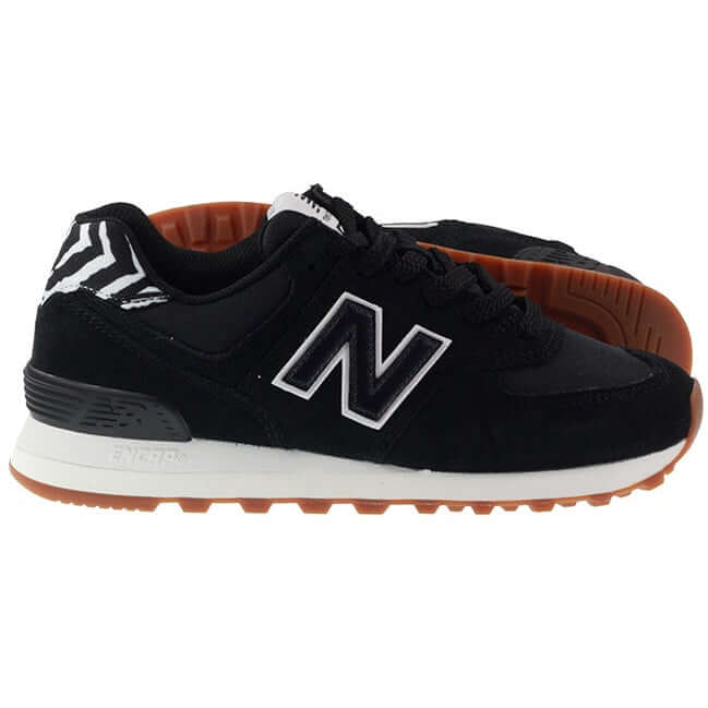 New Balance Trainers Womens 574 Animal Print Black I Landau