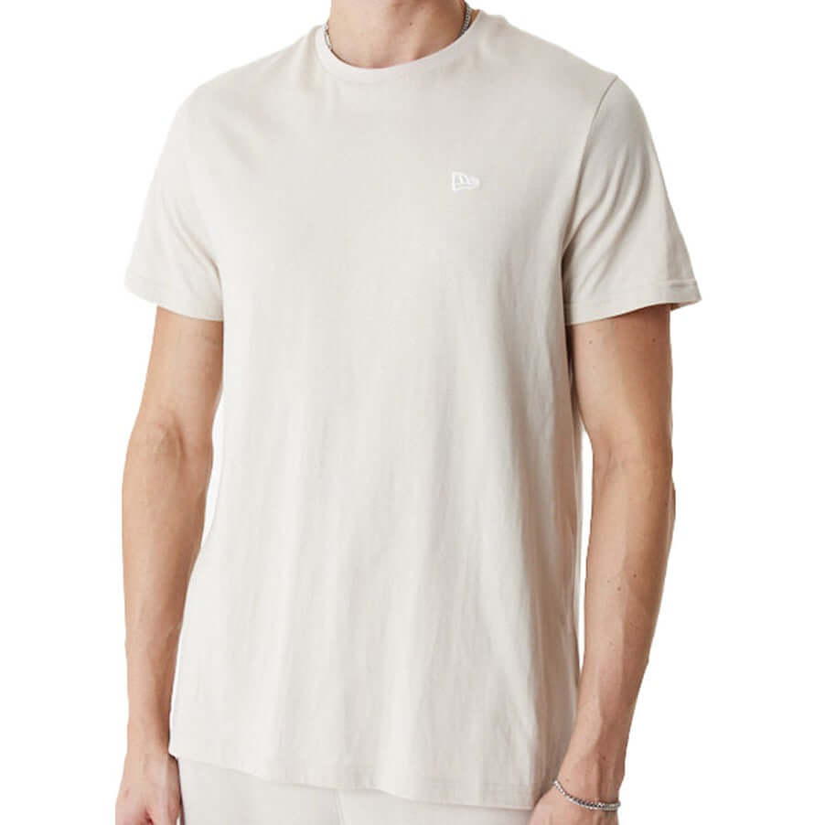 New Era Mens Essentials T Shirt Stone White I Landau Landau Store