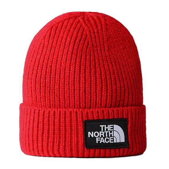 The North Face Accessories Mens TNF Box Logo Cuffed Beanie TNF Red by North Face - Everyday Comfort with comfort, quality and modern style