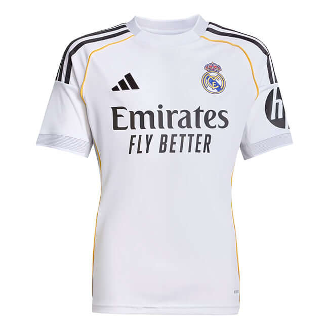Adidas Kids Real Madrid 25/26 Home Jersey by Adidas - Durable Design with comfort, quality and modern style