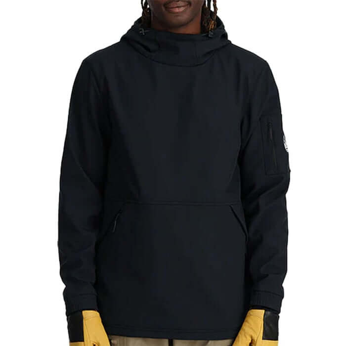 Spyder Mens Softshell Riding Hoodie Black For:Men, Type:Ski Clothing, Type:Ski Jackets