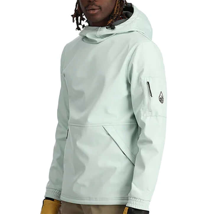 Spyder Mens Softshell Riding Hoodie Wintergreen For:Men, Type:Ski Clothing, Type:Ski Jackets