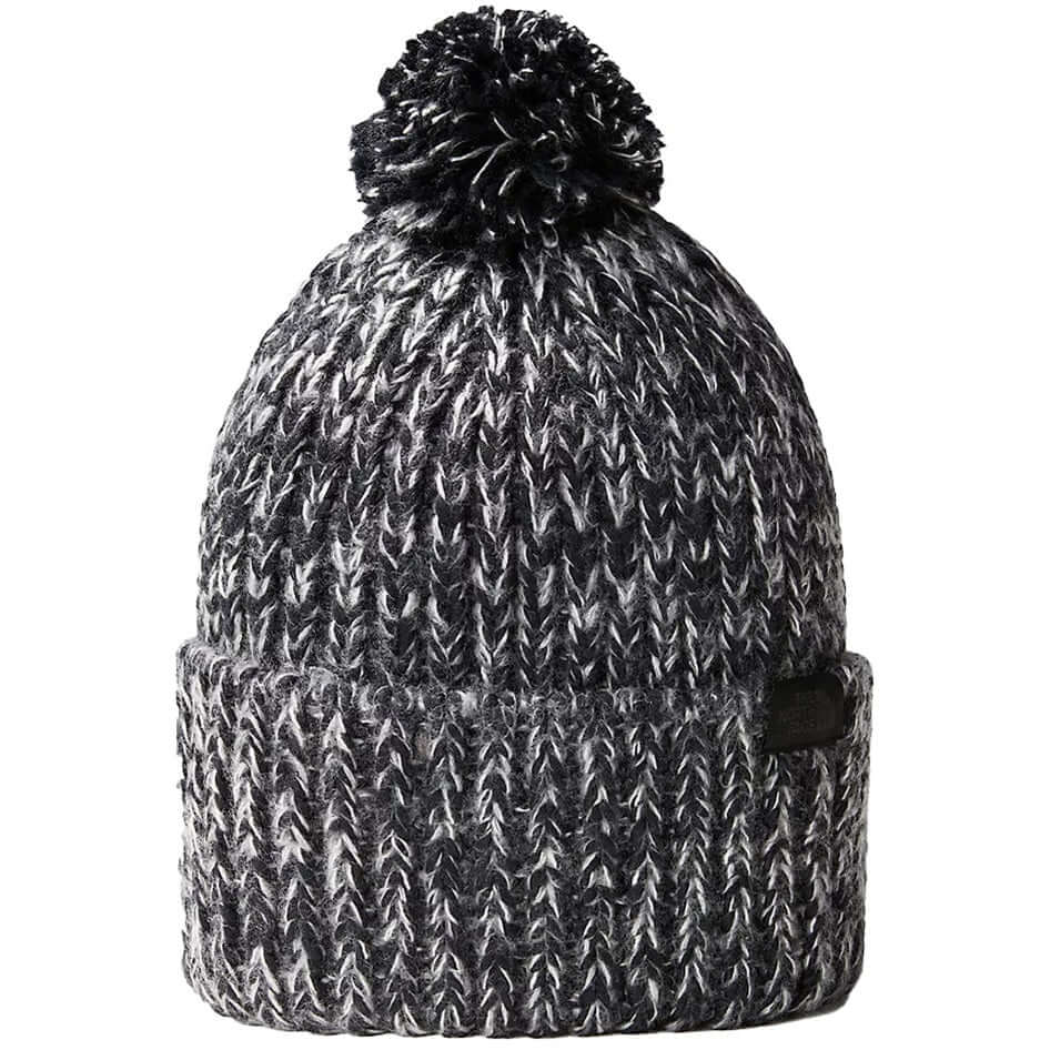 The North Face Accessories Mens Cozy Chunky Beanie Black Gardenia White For:Men, Type:Hats & Caps