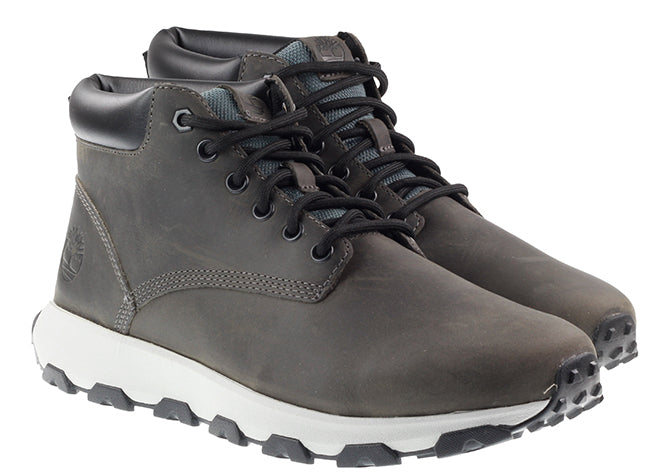 Timberland Boots Mens Winsor Park Chukka Medium Grey Full Grain ...