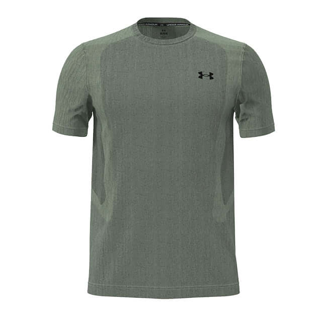 Under Armour Mens Vanish Seamless T Shirt Silica Green / Black by Under Armour - Classic Footwear with comfort, quality and modern style