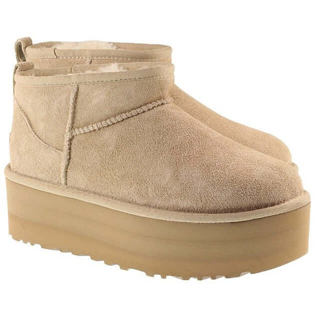 Ugg Boots Womens Classic Ultra Mini Platform Sand For:Women, Type:Boots & Shoes